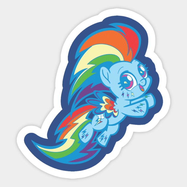 Rainbow Power Rainbow Dash Sticker by SophieScruggs